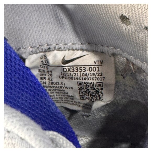 Nike React Infinity Run Flyknit 3 Platinum Racer Blue size 10 men's - Picture 3 of 6